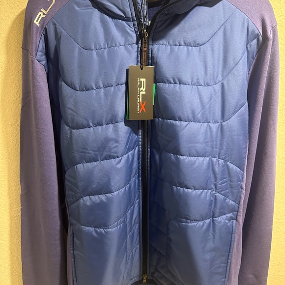 RLX Ralph Lauren Kids Two-Tone Blue Puffer Jacket - Picture 2 of 5